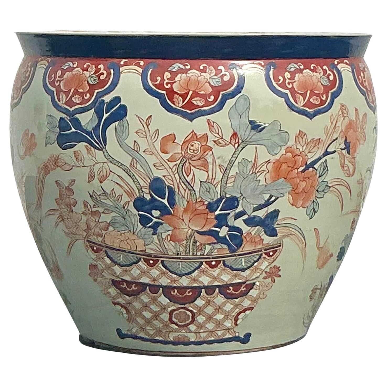 Vintage Asian Imari Planter
