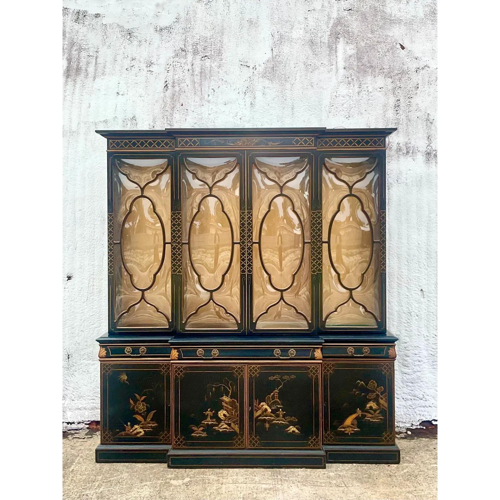 Vintage Asian Karges Chinoiserie Display Cabinet 2