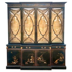 Retro Asian Karges Chinoiserie Display Cabinet