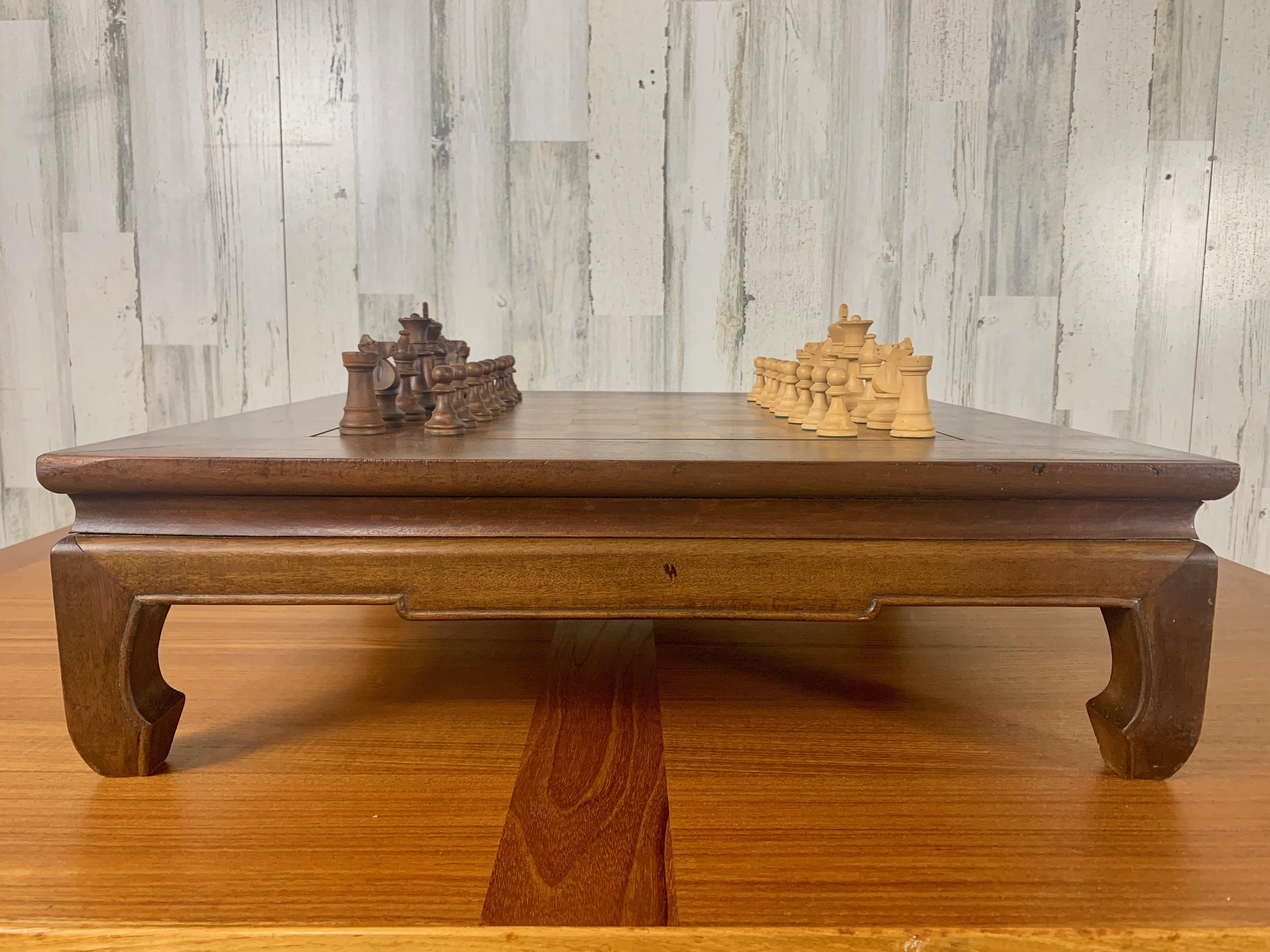 Chinese Export Vintage Asian Low Chess Table For Sale