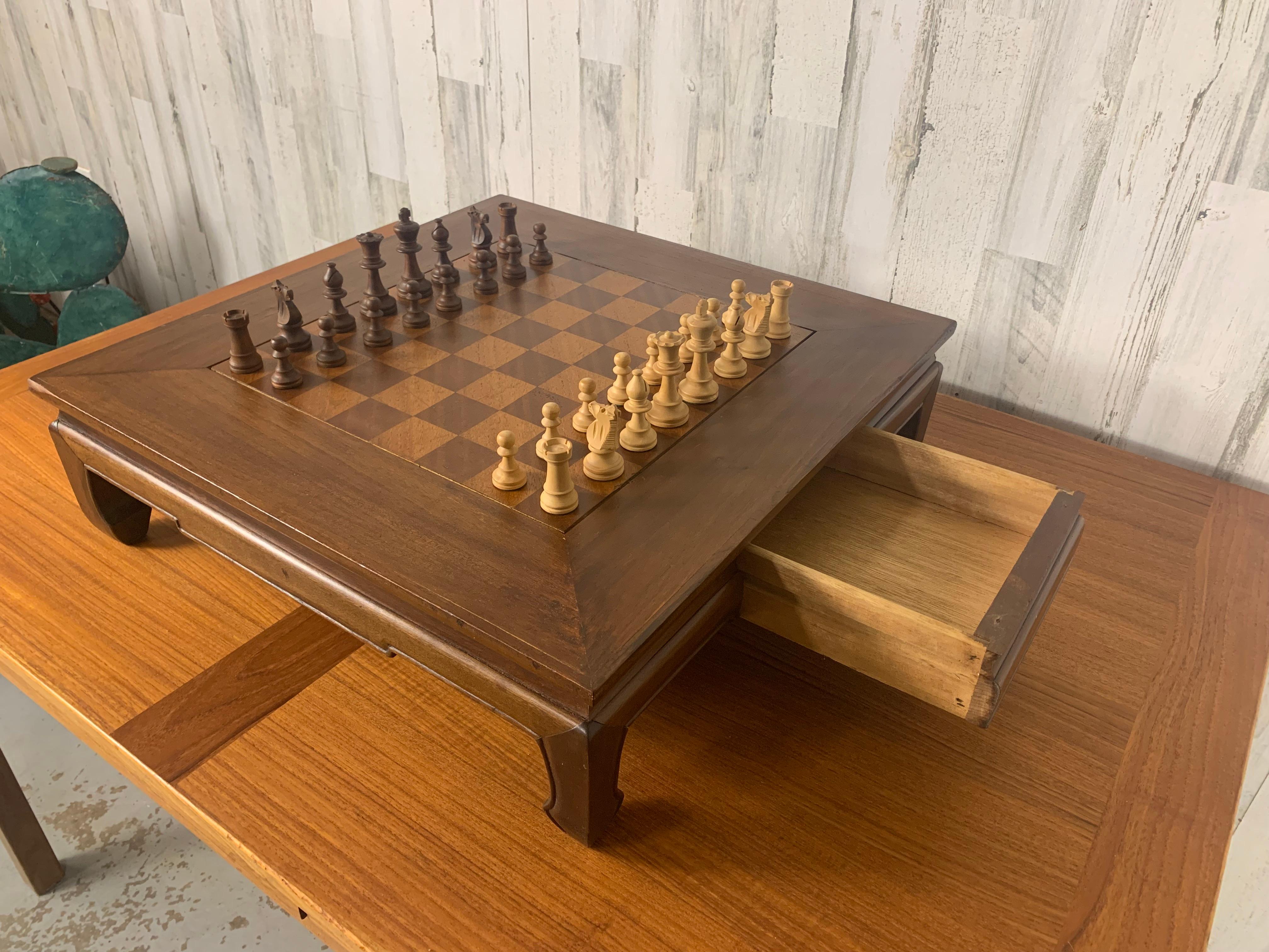 Vintage Asian Low Chess Table For Sale 1