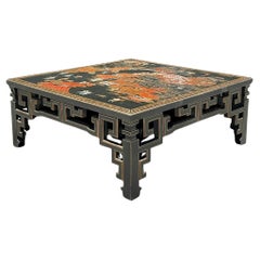 Vintage Asian Maitland Smith Fretwork Coffee Table