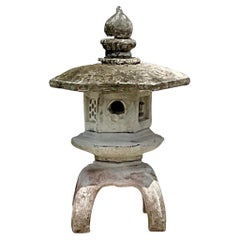 Vintage Asian Monumental Cost Concrete Stacked Pagoda