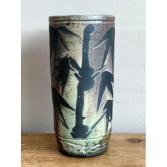Vintage Asian Original Studio Pottery Vase