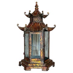Vintage Asian Patinated Pagoda Lantern