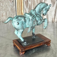 Vintage Asian Patinated Tang Dynasty Horse