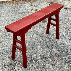 Vintage Asian Reclaimed Wood Altar Bench