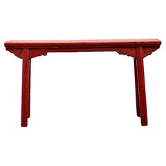 Vintage Asian Reclaimed Wood Altar Bench