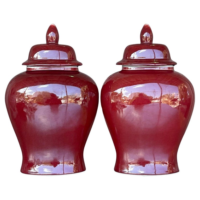 Sang De Boeuf Porcelain Temple Jar Sang De Boeuf Porcelain Temple Jar