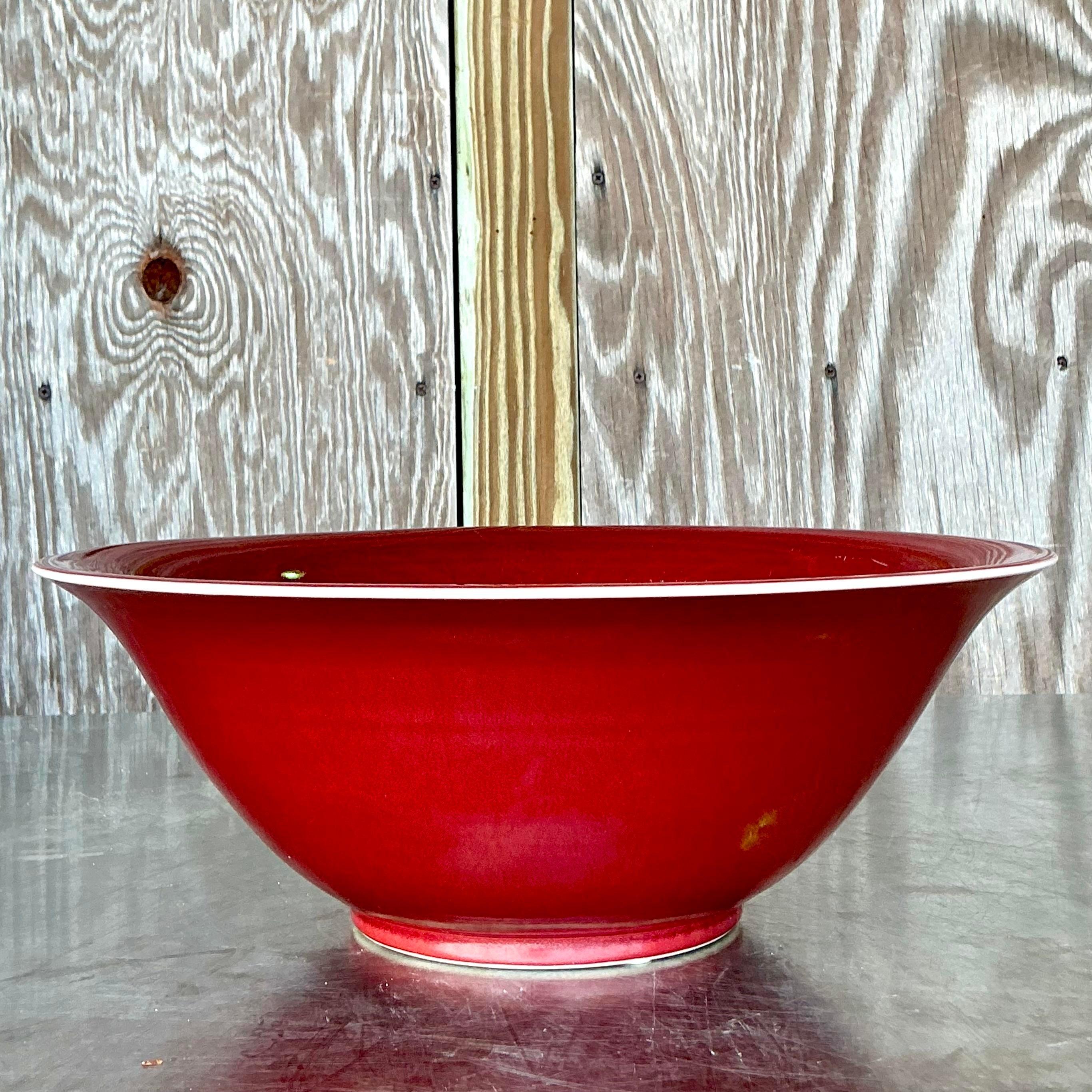American Vintage Asian “Sang De Bouf” Bowl For Sale