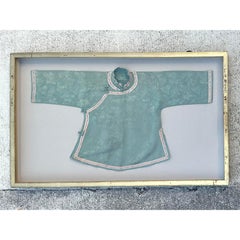 Vintage Asian Shadowbox Silk Lady’s Jacquard Kimono Jacket