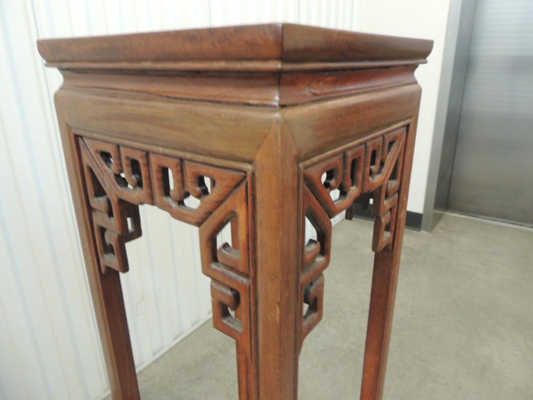 Vintage Asian Square Pedestal or Plant Stand at 1stDibs