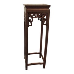 Vintage Asian Square Pedestal or Plant Stand