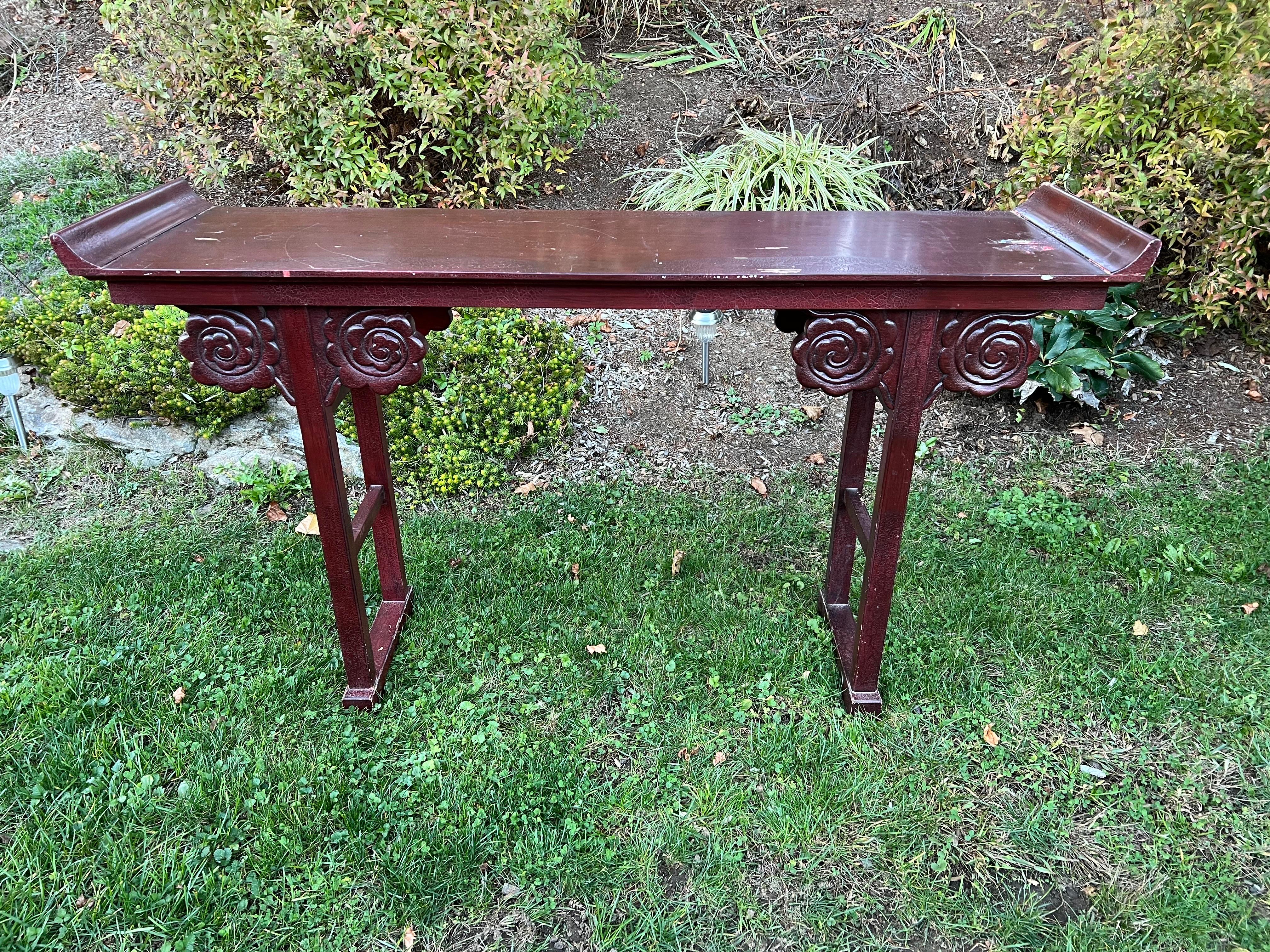 Vintage Asian Style Console Table 1