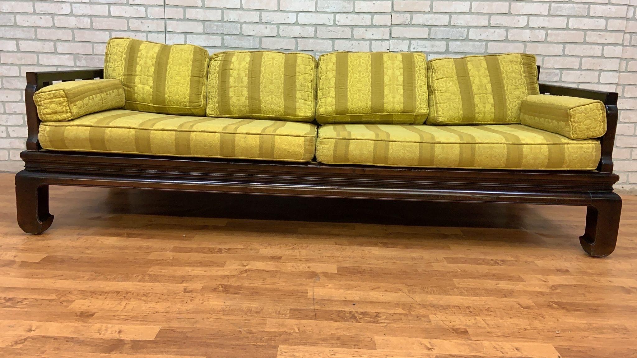 Mid-Century Modern Vintage Asian Style Raymond Sobota for Century Furniture Tomei Sofa For Sale