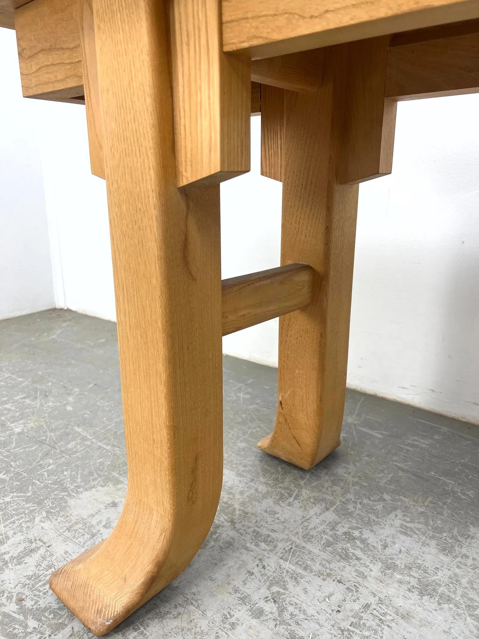 Consola de altar vintage Asian Style de roble macizo en venta 2