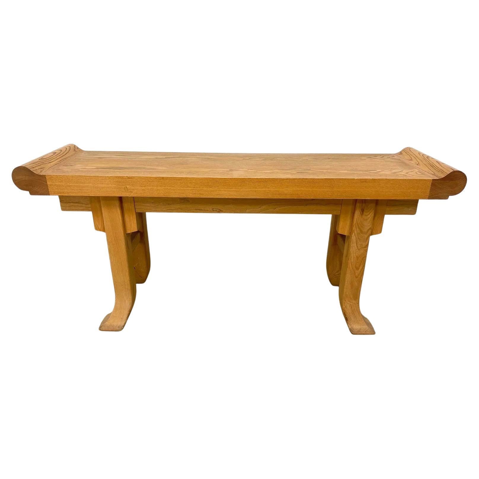 Consola de altar vintage Asian Style de roble macizo en venta