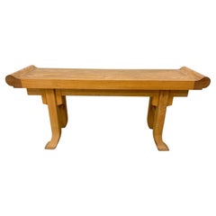 Consola de altar vintage Asian Style de roble macizo