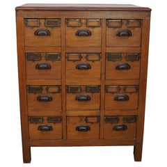 Vintage Asian Teak Apothecary / Filing Cabinet, 1930s