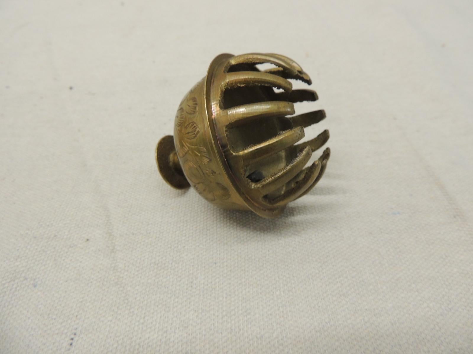 small antique brass bells