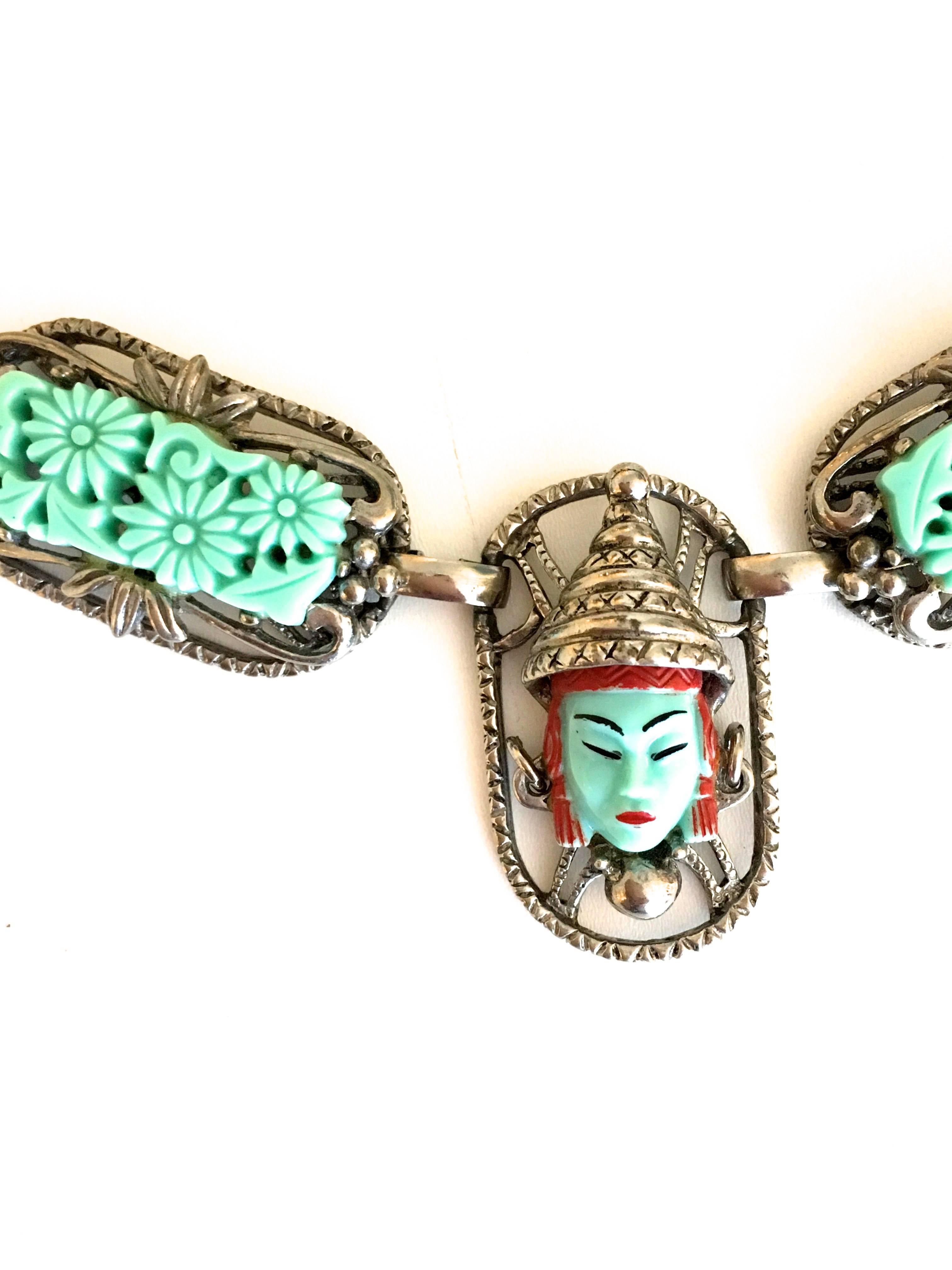 Vintage Asian Warrior Princess Necklace For Sale 3