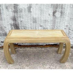 Asiatischer Konsolentisch aus gewaschenem Bleistift mit Schilf Ming, Vintage