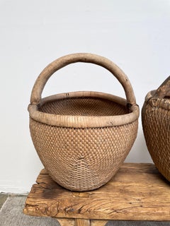 Vintage Asian Woven Baskets
