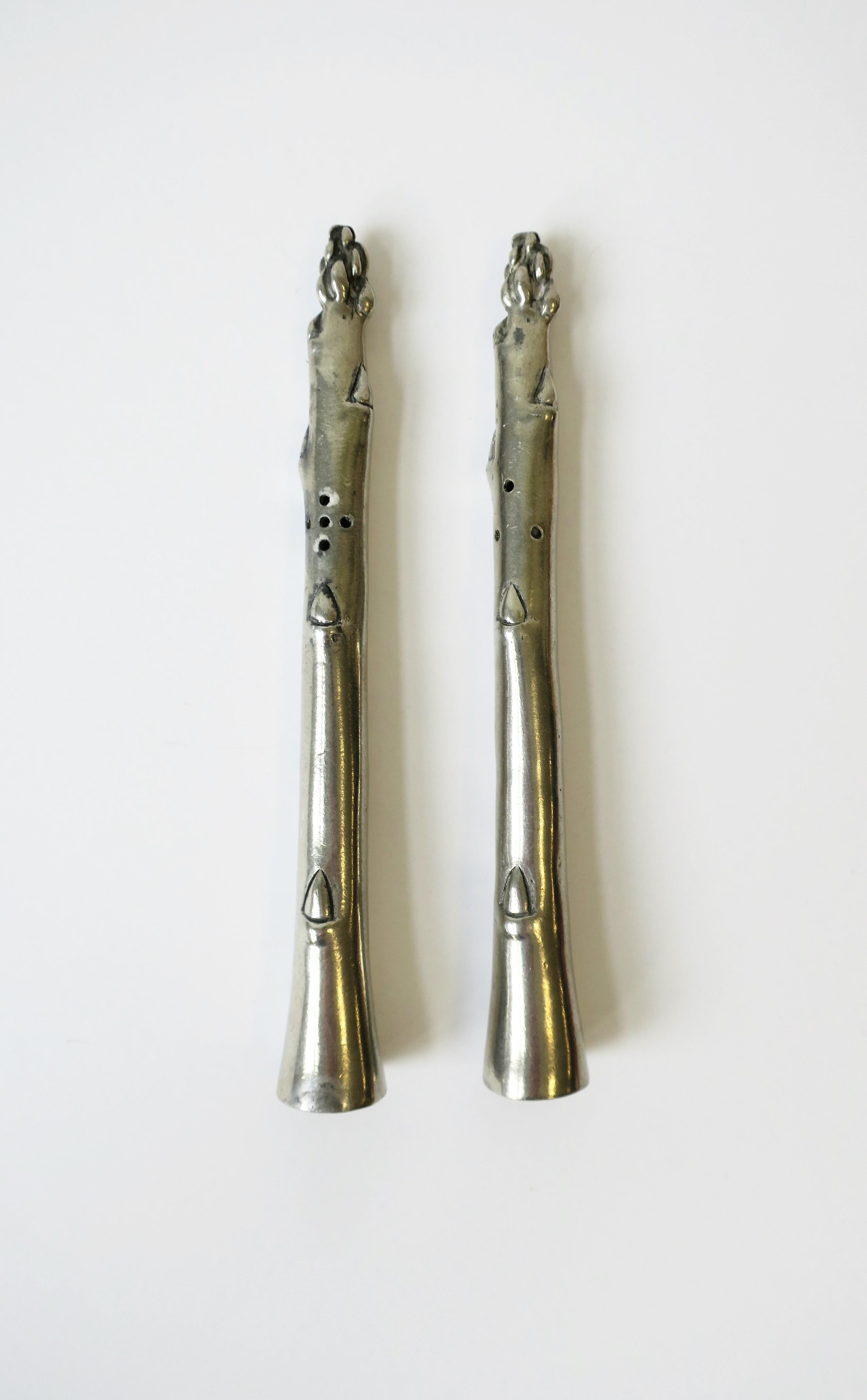 20th Century Asparagus Vegetable Salt and Pepper Shakers, Pair