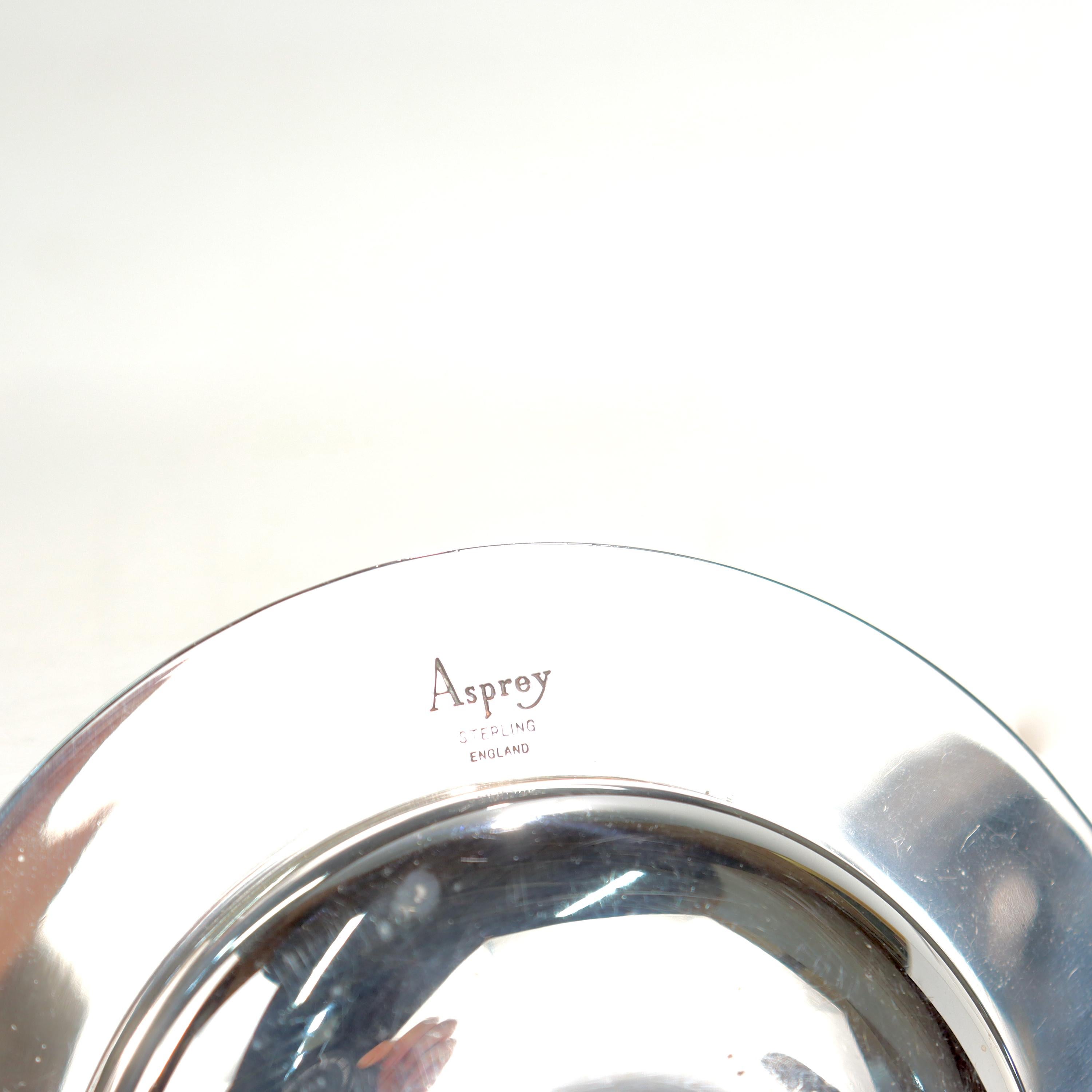 Vintage Asprey & Co. Armada Sterling Silver Dish or Plate, 1991  2
