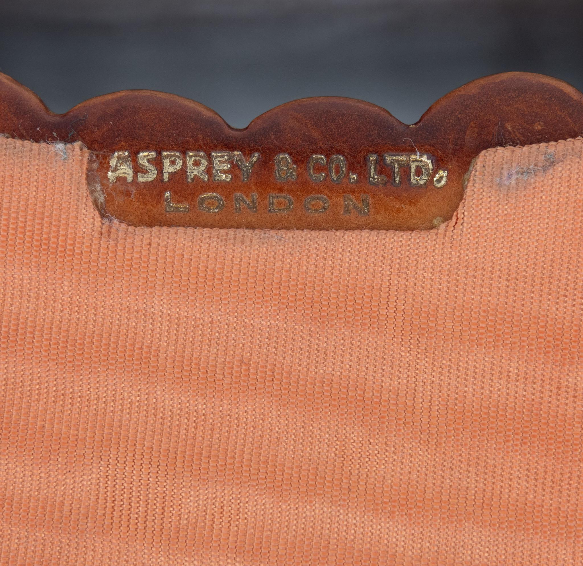 Reggilibri d'epoca Asprey & Co in pelle e dorati, modellati come libri aperti in vendita 1