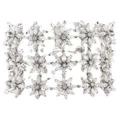 Bracelet vintage fleur d'Asprey avec diamants