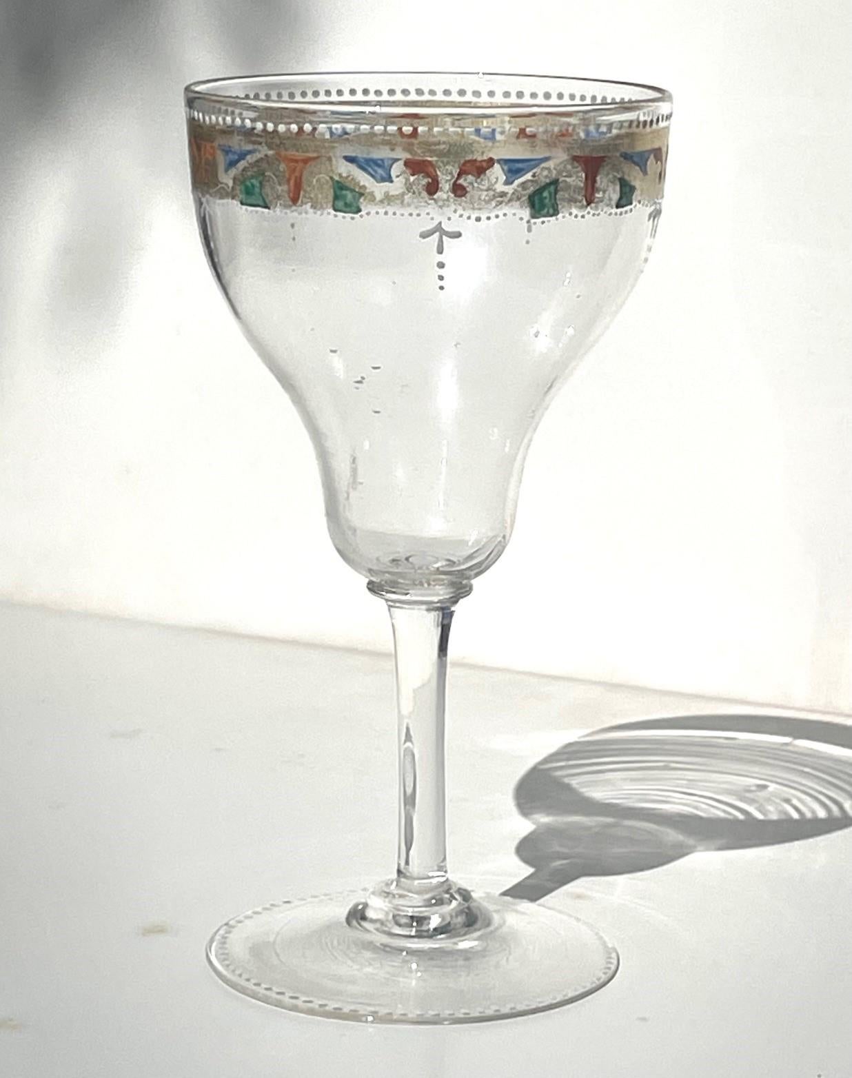 Vintage Assortment of Bohemian Lobmeyr Style Glassware. For Sale 4