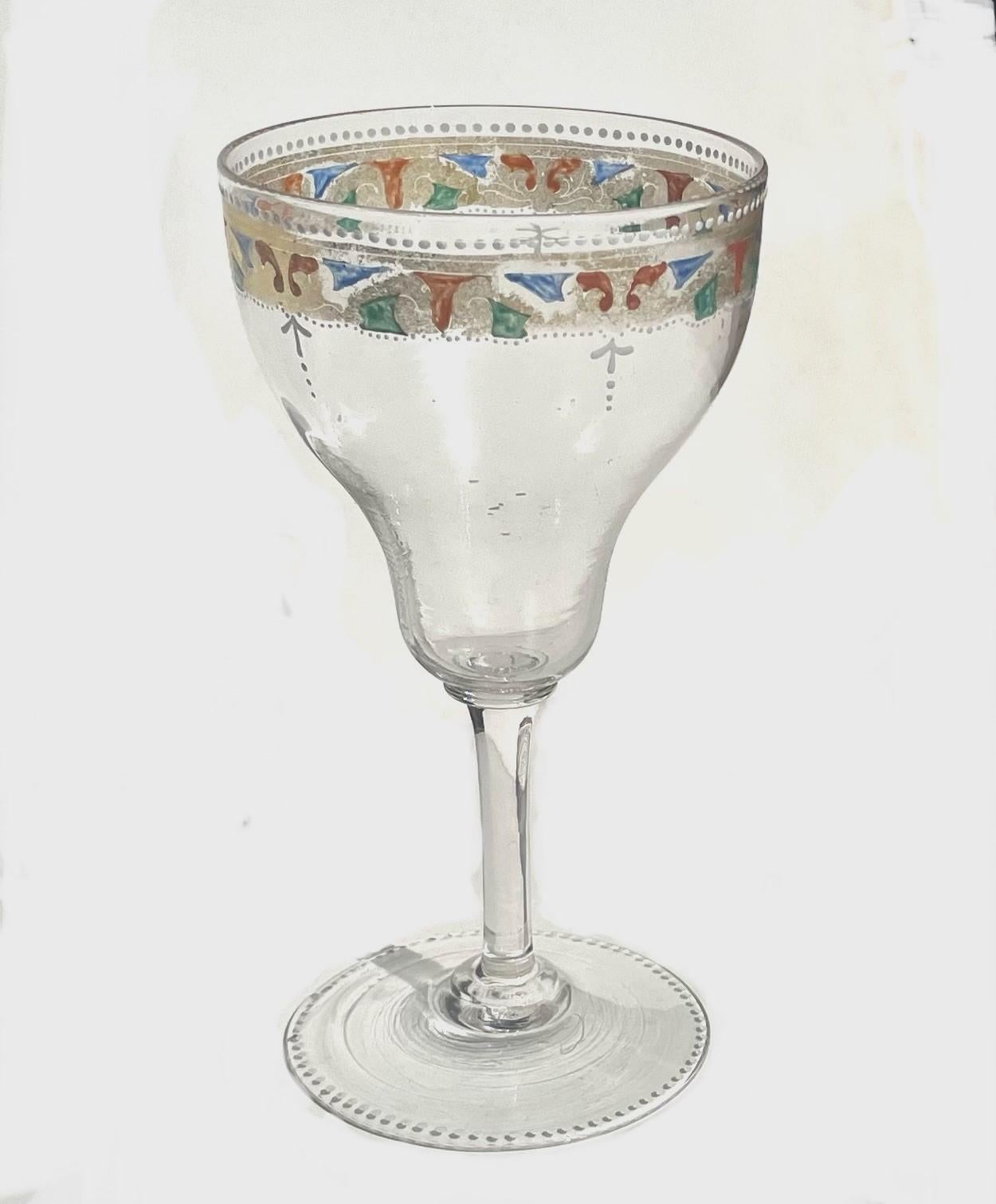 Vintage Assortment of Bohemian Lobmeyr Style Glassware. For Sale 6