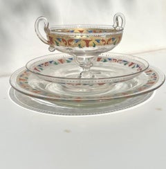 Vintage Assortment of Bohemian Lobmeyr Style Glassware.