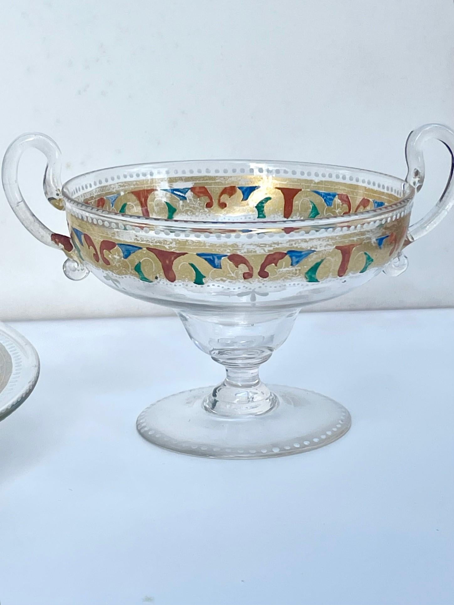 20th Century Vintage Assortment of Bohemian Lobmeyr Style Glassware. For Sale
