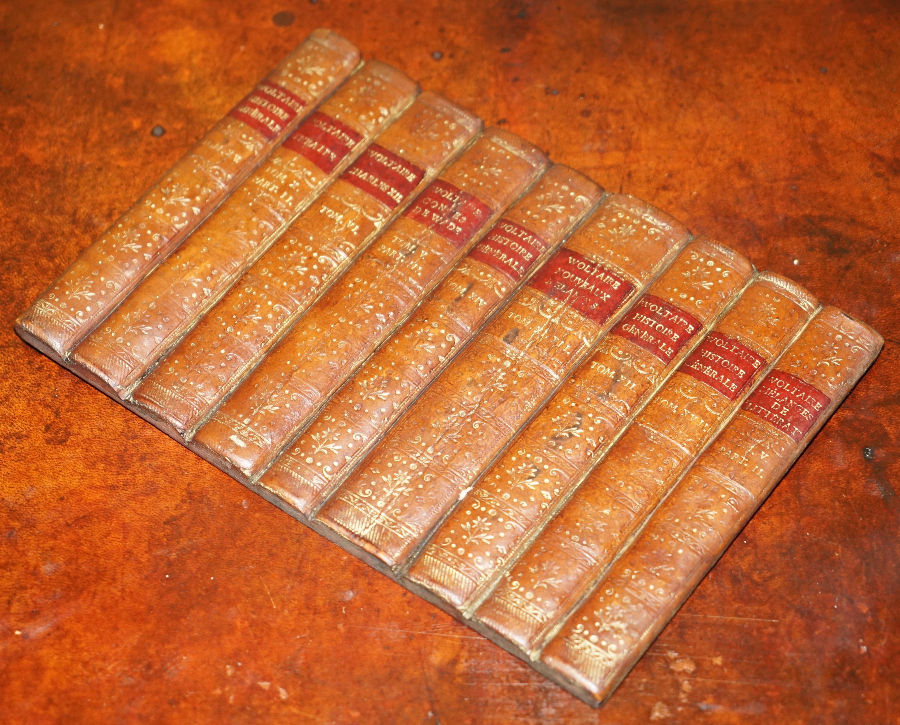 20th Century ViNTAGE ASSORTMENT OF FAUX BOOK FRONTS FOR BOOKCASES, HIDDEN DOORS AND DISPLAY