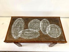 Vintage Asti by Vallauris Ceramic Tile Top Coffee Table