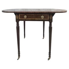 Vintage Aston Court by Henredon Regency Drop-Leaf Pembroke Writing Table