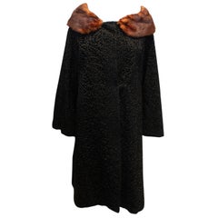 Vintage Astrafurs Paris Coat with Fur Collar