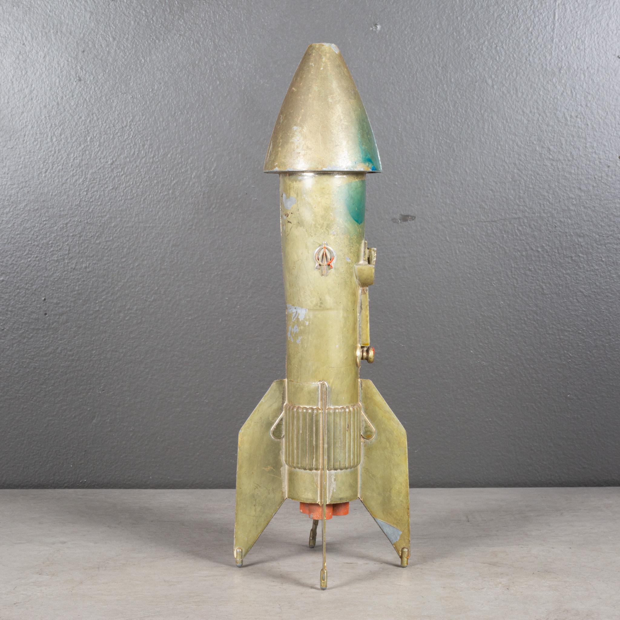American Vintage Astro Rocket Ship Savings Bank c.1957  (FREE SHIPPING) For Sale