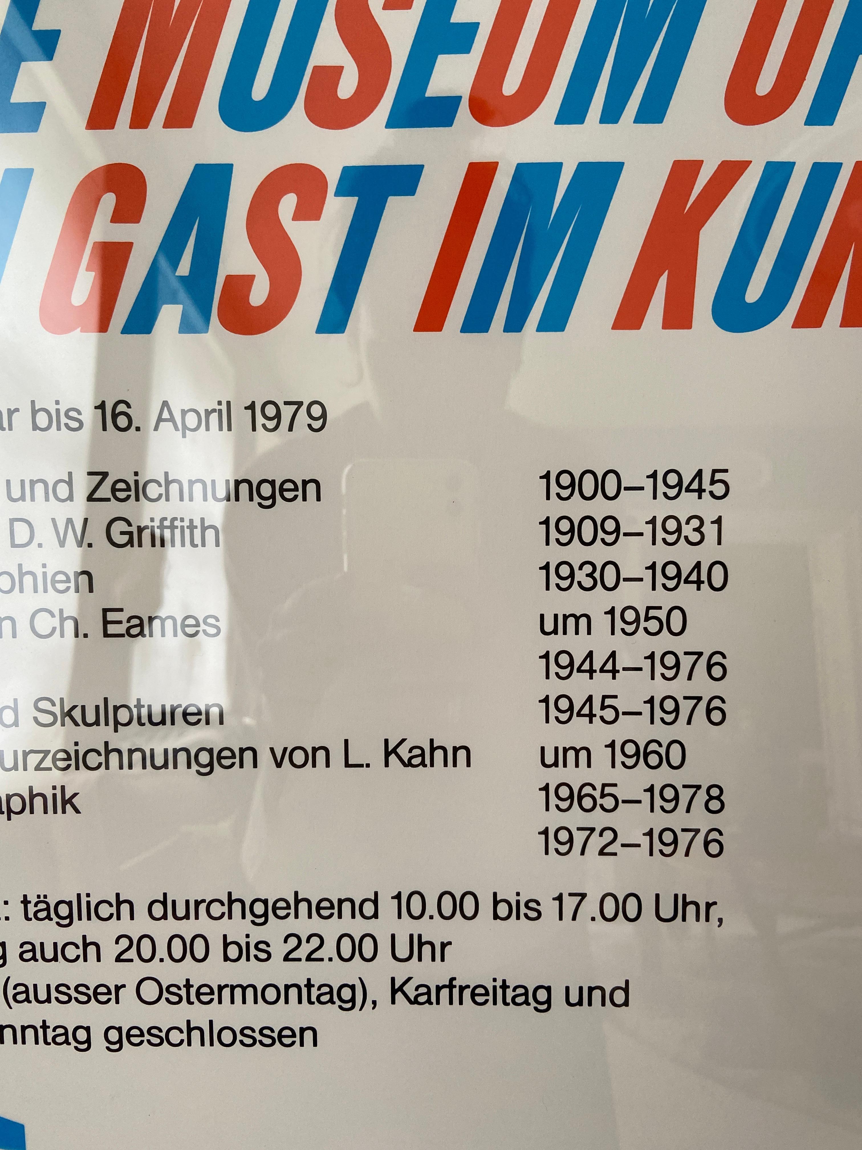 Vintage Atelier Jacquet Exhibition, Poster, Kunstmuseum Bern, Switzerland, 1979 2