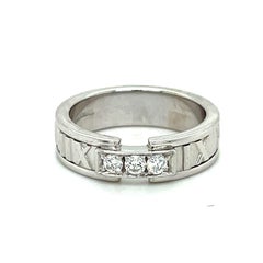 Vintage Atlas Tiffany and Co. Ring, Tiffany & Co Jewelry, Diamond 18k White Gold