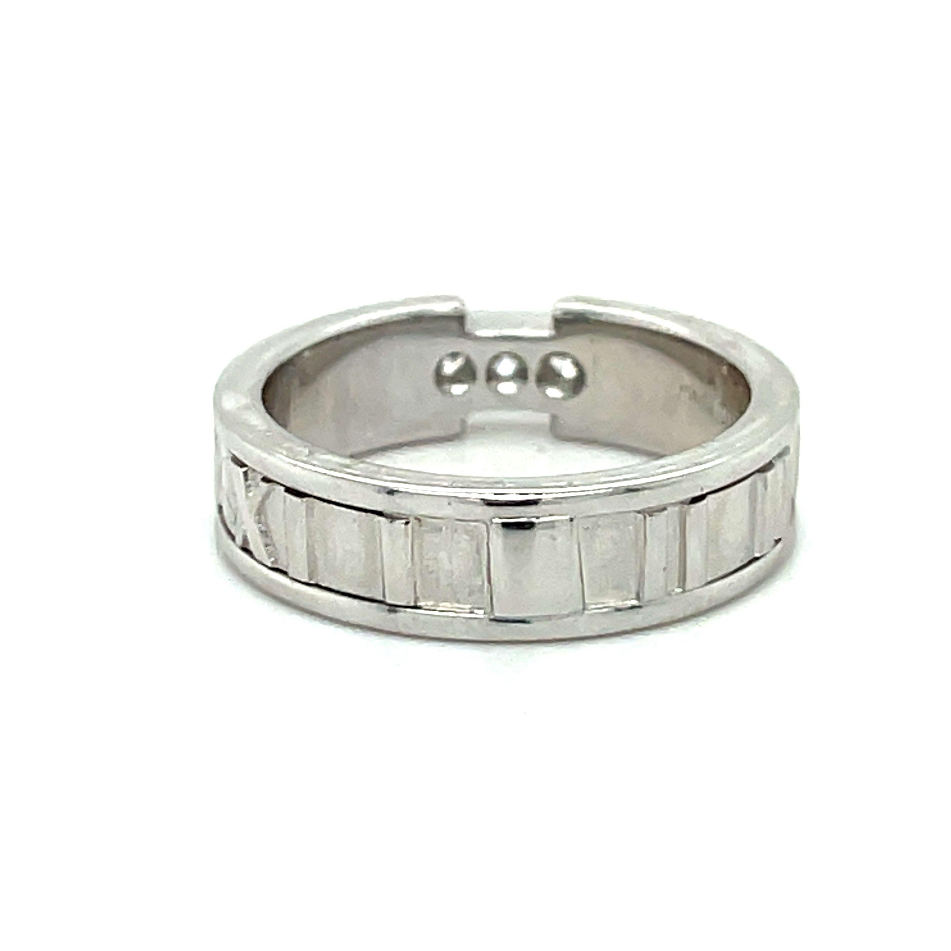 Atlas Tiffany and Co. Bague, Tiffany & Co Jewelry, diamant en or blanc 18k Unisexe en vente