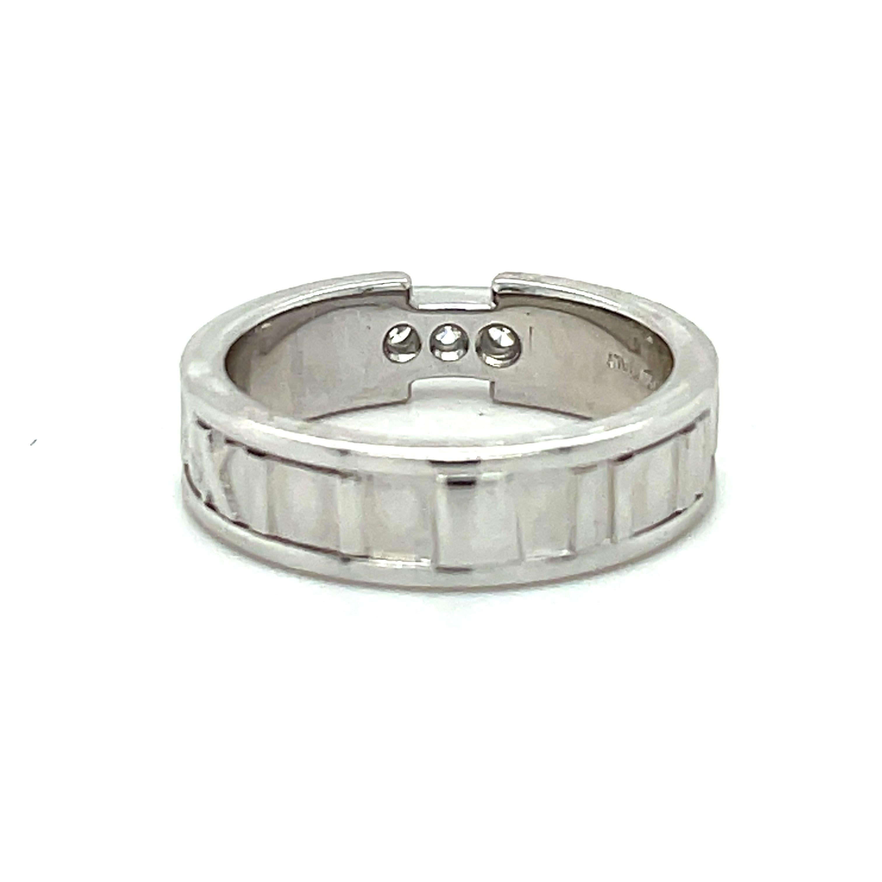 Atlas Tiffany and Co. Bague, Tiffany & Co Jewelry, diamant en or blanc 18k en vente 1
