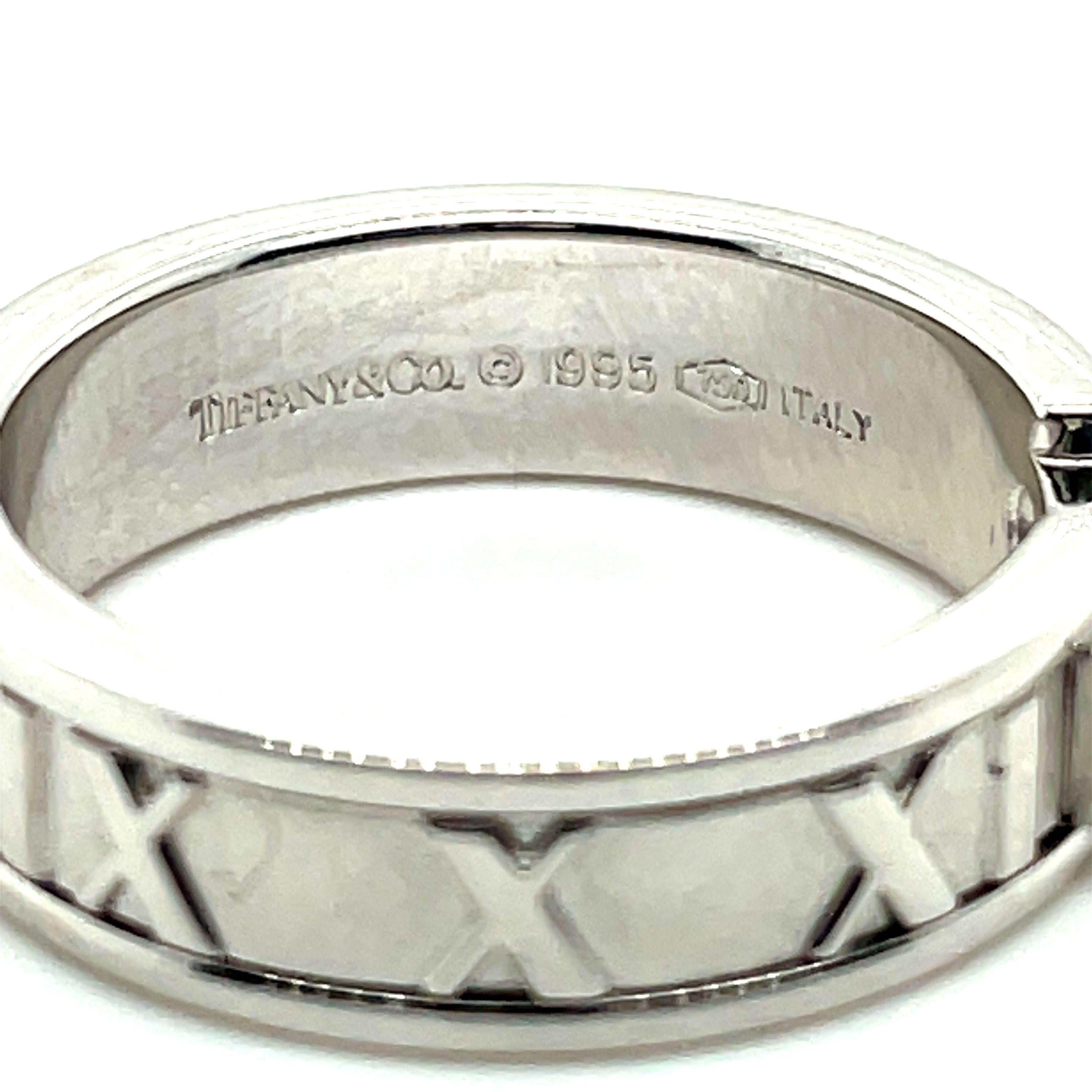 Atlas Tiffany and Co. Bague, Tiffany & Co Jewelry, diamant en or blanc 18k en vente 3
