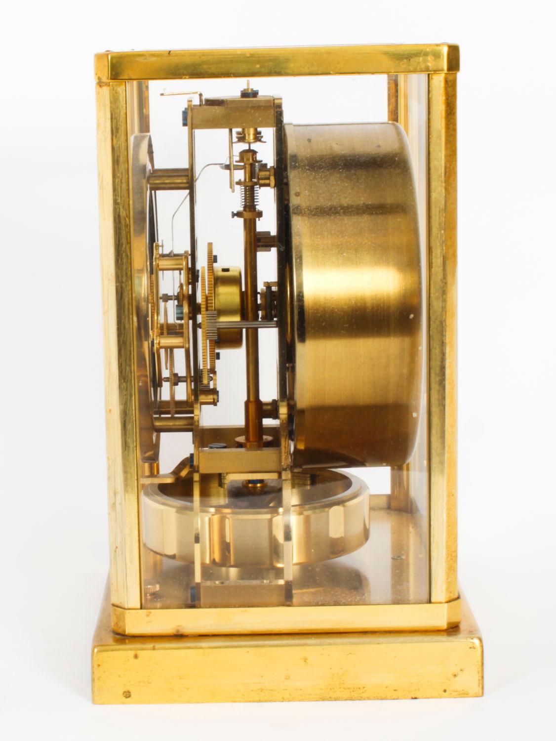 Pendule de cheminée Atmos Jaeger le Coultre du 20ème siècle en vente 2