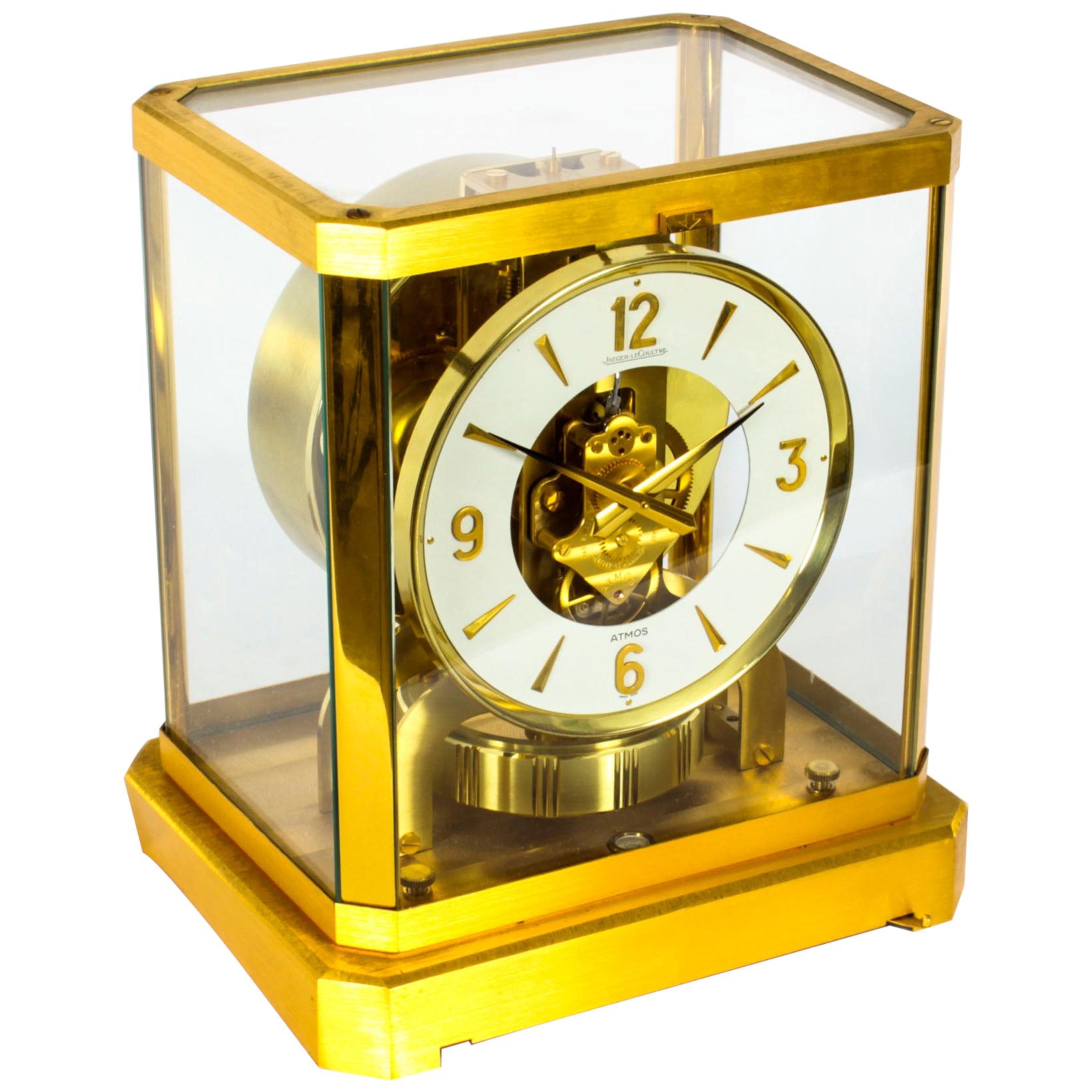 Vintage Atmos Jaeger le Coultre Mantle Clock Box 20th C