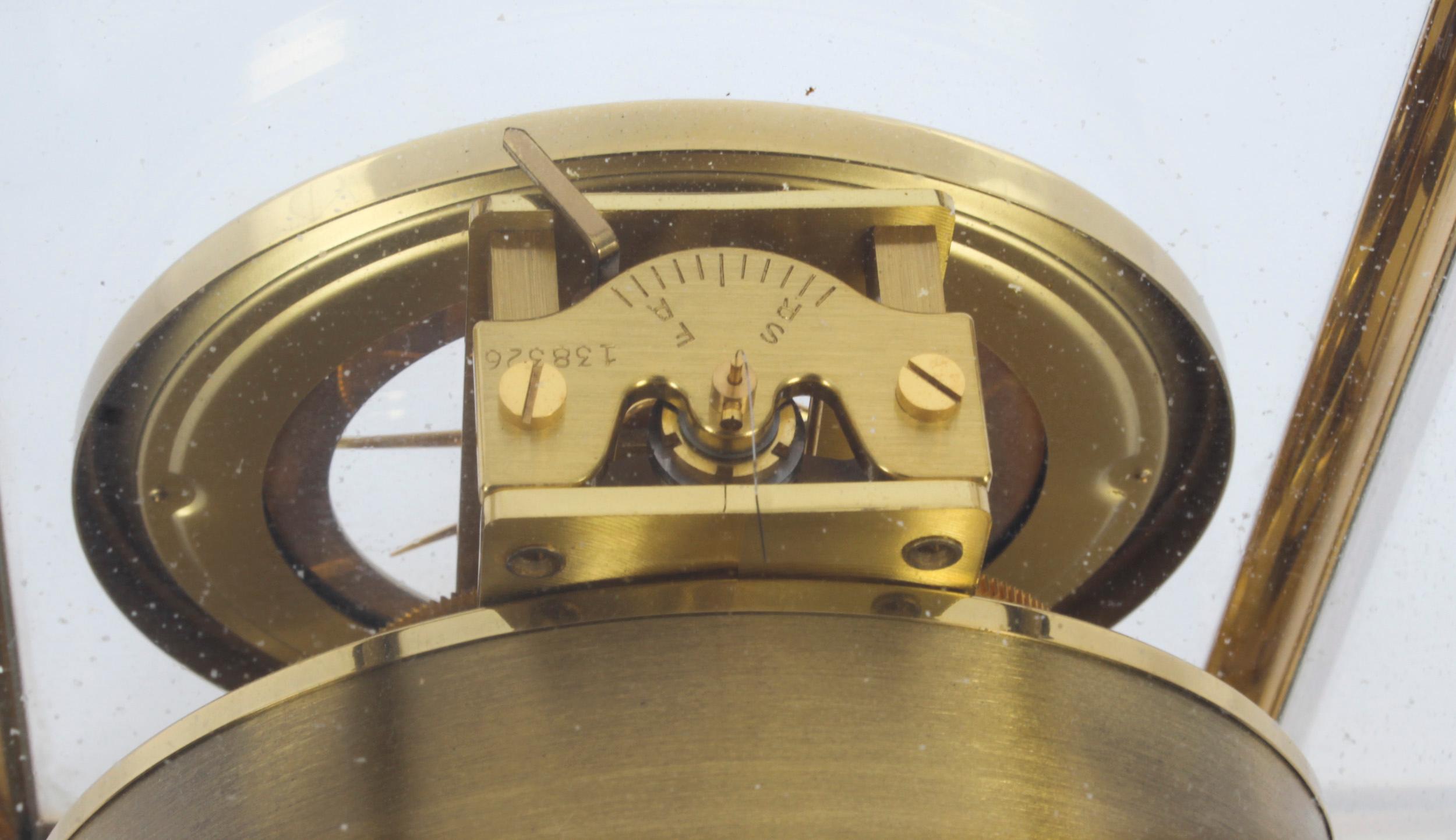 Vintage Atmos Jaeger Le Coultre Mantle Clock, Mid 20th C 10