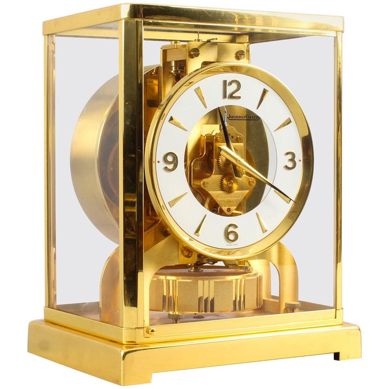 Vintage Atmos Jaeger LeCoultre Mantle Clock, 20th Century at 1stDibs