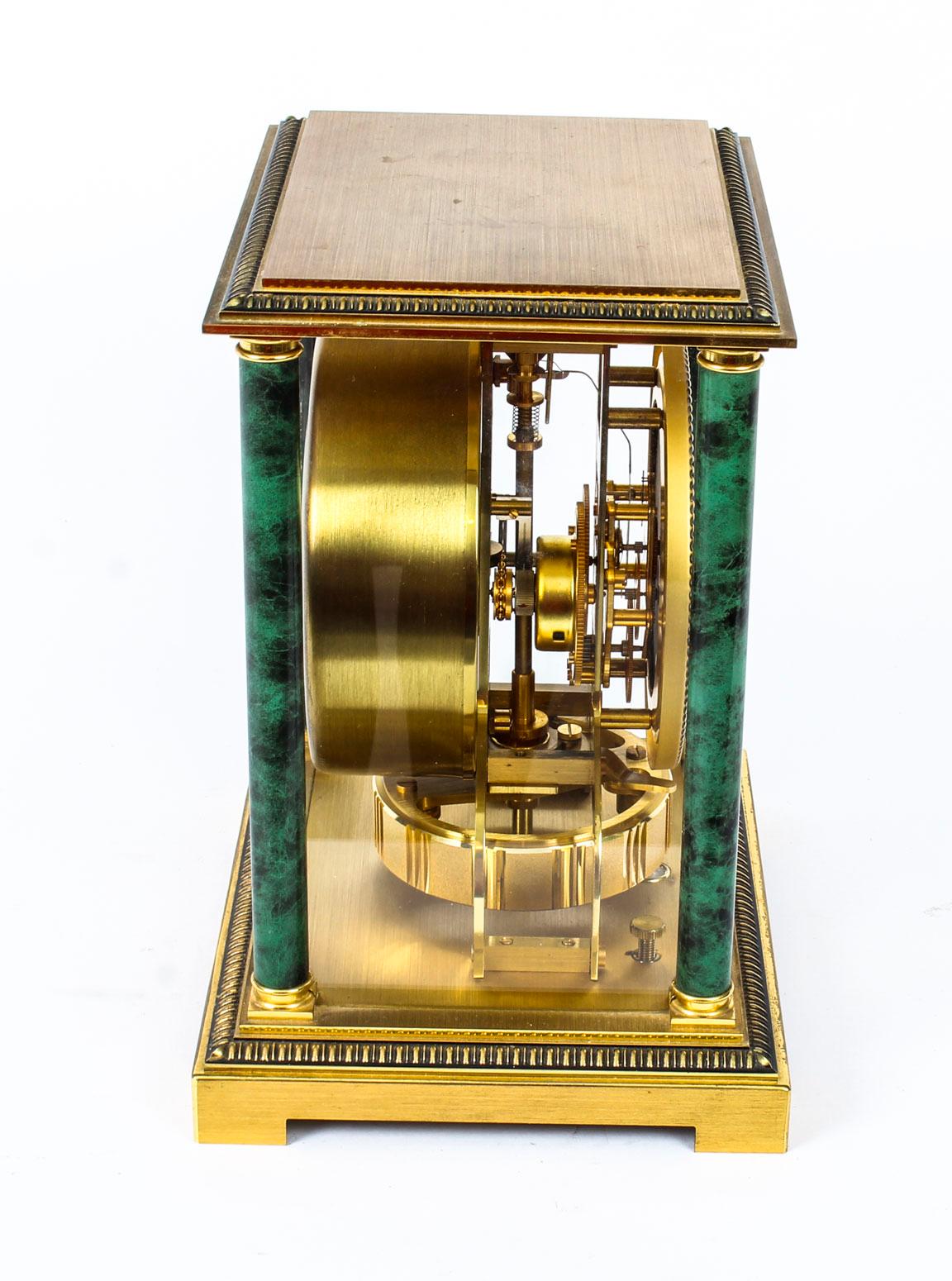Vintage Atmos Vendome Jaeger le Coultre Mantle Clock Box & Papers 20th Century 3